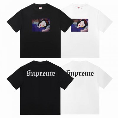 顶级版本 Supreme Fw25 Snow White Tee白雪公主 联名 童话故事艺术家手绘漫画图案Logo印花美潮复古情侣短袖T恤 男女同款 #爆款强势