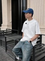 迪桑特 2025年春夏新品上新 三标齐全 丝光棉圆领短袖T恤 好货不用过多介绍 看细节 专柜码数：M-Xxxl 175 140建议L
