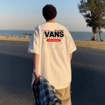 上新 vans 万斯 25Ss 100%百分百印花短袖 高版本 重工 短袖T恤 顶级用料 限量发售 面料 250克 双纱双股用料 预缩定型 具有良好的吸汗性.可