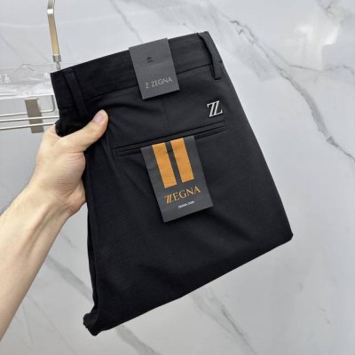 zegna*Zz杰尼亚 2025春夏新品休闲裤西裤，官网同步发售，裤身工艺设计，进口客供辅料、面料定制，代工厂P出品免检！每个细节做到极致，原版五金配件，潮范十