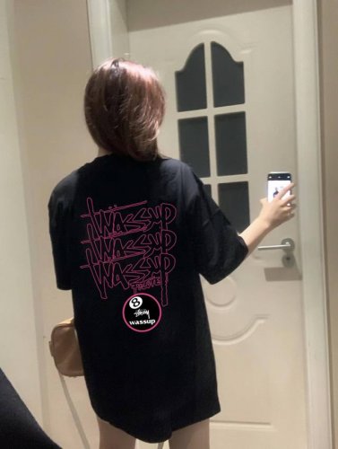 stussy X Wassup联名斯图西圆领短袖半袖T恤 面料采用260克纯棉双纱食毛面料 双线二本针压线 久洗不变形 原版定制三标 高端进口印花 随意水洗 情
