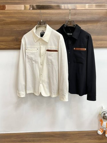 主推 Zegna 2025Ss早春新款发布杰尼亚翻领夹克外套，春款外套！穿上就是舒适自在又显瘦的存在，慵懒而随性，结合干净简单的色系就特别耐看，适合日常穿着~倾