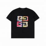 givenchy 纪梵希 25Ss 彩绘印花短袖T恤 面料采用定制240G 26支特滑双股精棉平纹高密无尘全棉布料。前幅高密度加厚，走线平整，代工品质，全套定制