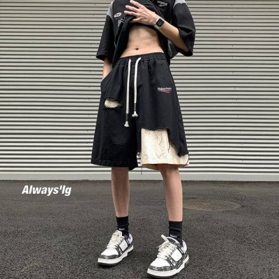 巴黎世家工装短裤 Balenclaga巴黎世家夏季纯棉工装五分裤 织带抽绳休闲五分裤 短裤 正品购入 打版 进行1:1复刻 订制定织定染 微弹面料 水洗面料相对