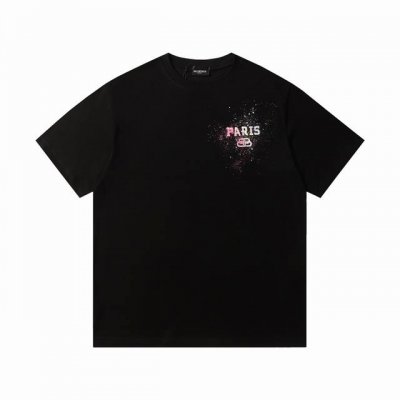 上新 高版本 balenciaga 巴黎世家直喷彩印Logo短袖 - 原版面料开发 官方专柜同款 - 螺纹定织定染无色差 采用通肩拉条工艺 百洗不变形 - 采用