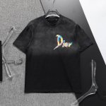 Dior 迪奥 新款洗水T恤.男士圆领经典Logo短袖T- Shirt 采用进口客供定制面料 高端的品质 尽显奢华。8882尺码：M-3Xl