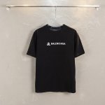 100 Balenciaga×支付宝 巴黎世家 新款联名支付宝Logo印花短袖T恤 面料 采用巴家定织定染全棉双纱紧密棉，克重270克，布面干净清晰，柔软舒适，