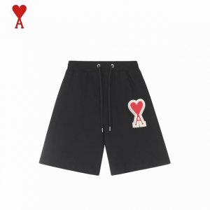 ami 艾米 大爱心章仔刺绣经典款短裤 抛开一切乱七八糟的话术 我们直接来到商品参数 380G定制粗糙手感面料 正确做工 每一处细节100%还原官网 螺纹采用5
