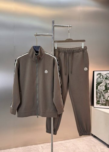 上衣 裤子 Moncle*R蒙口超高品”2025S新款运动天丝套装.男女同款！休闲运动风格.Moncler新推系列将条纹织带巧妙融入运动装设计，直筒立体设计.塑