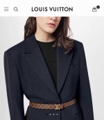 Louis Vuitton 路易威登 Lv Initiales 咖色棋盘格腰带，Lv专柜最新经典款咖色棋盘格腰带 金扣头 银扣头。配专柜礼盒包装手提袋发票，专