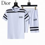 2025 迪奥 Dior 春夏官网同步新款圆领短套装， 款式时尚 帅气，面料舒适，做工严谨 ，走线工整。上身效果好 码数 M-3Xl 颜色 白色 黑色