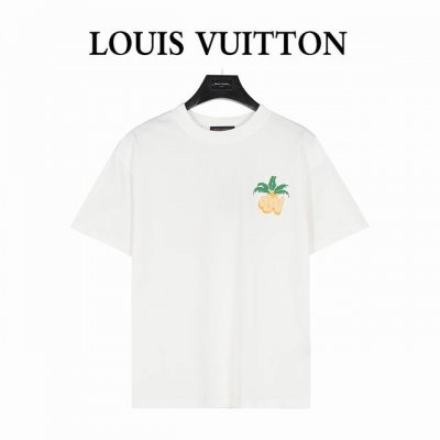 Louis Vuitton 路易威登 25Ss 椰树Logo发泡印花短袖T恤 购入原版开模打造，全套定制辅料，所有细节完美还原 定织定染260G纯棉双纱紧密棉面