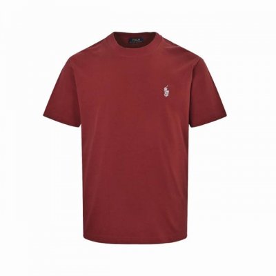 Ralph Lauren 拉夫劳伦 25Ss 小马标刺绣短袖 经典字母小马刺绣 定制双纱平纹纯棉面料 短袖T恤 男女同款 颜色：黑色 白色 安哥拉红色 Size