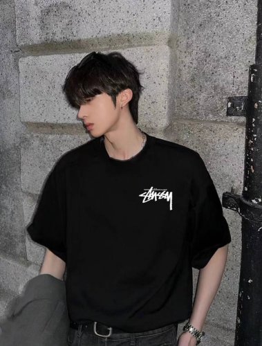 Stussy 斯图西24Ss官网限定收集2018年夏天主题圆领短袖半袖T恤 面料采用260克纯棉双纱食毛面料 双线二本针压线 久洗不变形 原版定制三标 高端进口