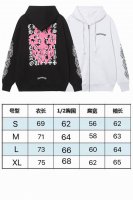 现货 9815 新款秋冬潮牌梵文字母重叠大宝剑印花立体卫衣男女款拉链外套 按原版 定织长绒棉400克 不同与市面上的普通卫衣面料． 颜色：黑色 白色 码数：S