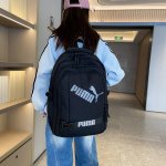 Puma彪马 街头潮流休闲双肩包男女同款大容量运动旅行背包高中大学生书包电脑包 尺寸:47×32×21