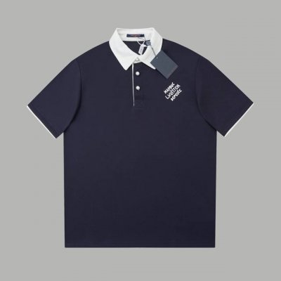 路易 Lv 25Ss早春新款短袖 字母Logo刺绣翻领polo短袖 轻奢主义 男女日常通勤穿搭必备单品 正确版本 欢迎对比 详细特征 280克100%纯棉双纱珠