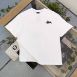 上新 款号 Bm159 2025新款Stussy斯图西电话座机字母图案Logo印花休闲情侣宽松短袖T恤 经典永远不会过时 人手必备款 250G纯棉精梳棉不起球不