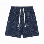 140 隔天到 Louis Vuitton 路易威登 25Ss早春新款 轻奢主义 男女同款 牛仔短裤 重工提花洗水牛仔面料 松紧腰拉绳裤腰 直筒裁剪版型 满身L