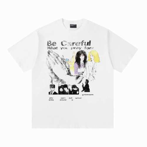 Ert01 复古美式短袖T 颜色：白色 码数:S-Xl