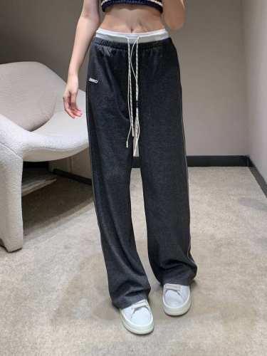 Chane* 25Ss春夏新款 双腰头休闲长裤丨独家高版出品 定制腰带尽显高级随意感 视觉盛宴 四季必入的百搭单品订制面料 质感巨好 慵懒范儿十足 女神必入神器