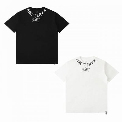 压胶版本 Arc'teryx 始祖鸟夏季新款圆领字母硅胶短袖T恤 官网同步 男女同款 小红书热门爆款 各大网红博主纷纷上身 强烈推荐 面料：32S双纱300克面