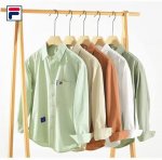 上新 P160【斐乐Fila25款高品质纯棉纯色刺绣日系个性长袖衬衫外套】 甄选纯棉优质面料，透气吸汗、不变形 不起球 细腻不糙手 耐磨性高 走线工整 亲肤抗