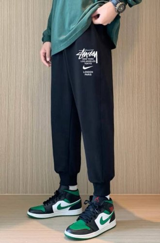 stussy X Nike斯图西联名耐克春季超百搭运动螺纹运动卫裤束脚裤收脚裤休闲裤 ｜无敌版型｜｜男女同款｜ 面料采用超高品质华棉 最大的优点就是亲肤性跟保形
