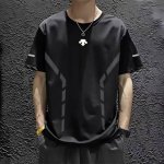 descente 迪桑特2025夏季新款男士冰丝弹力速干短户外运动短袖T恤 夏季首选的一款速干短T，D家研发专利冰丝速干面料， 透气舒适排汗性能非常好，上身面料