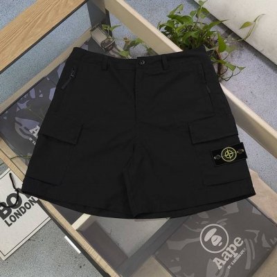 2025新款Stone Island石头岛罗盘指南针徽标Logo大口袋情侣工装短裤五分裤，演绎潮流与实用的完美交响。多口袋设计，满足收纳所需，细节处尽展功能性魅