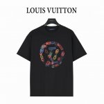 Louis Vuitton 路易威登 25Ss 链条字母Logo印花短袖T恤 面料采用高克重260G重精梳棉，定制1:1螺纹，面料舒适亲肤无异感， 制定染面料，