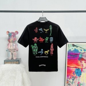 款号 K11 原版原标 chrome Hearts 克罗心 限定彩色Foti人物印花短袖T恤男女采用定制面料丶1比1配色罗纹丶环保印花 立体感满满的丶250克高