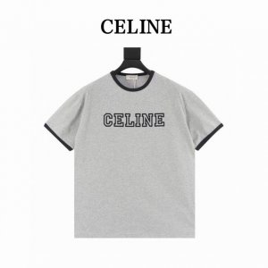celine 塞琳 植绒字母圆领短袖T恤 三标齐全 采用高端索罗娜布料 前幅采用植绒图案 手感非常舒服 Os落肩版型 时尚又个性 超级百搭的一款 螺纹领口不松垮