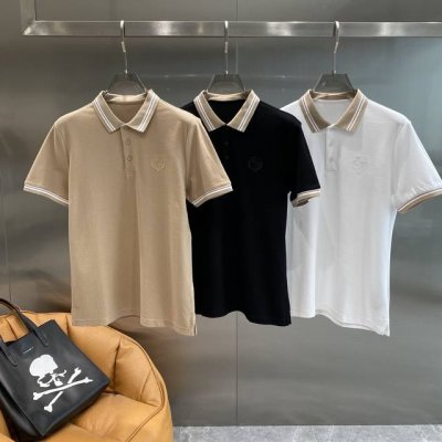 布鲁家 25Ss新款春夏短袖翻领T恤polo 最高版本客供定制高端朱地面料简单时尚款 拼色螺纹超级好看 胸前标志刺绣经典Logo简单大方的款式 满满的高级感 简