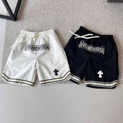 chrome Hearts 25Ss 克罗心裆前梵文字母刺绣Logo织带短裤 2025年夏季首发 全网独家重磅出货 进口田岛绣花机器25万刺绣 效果饱满 立体清