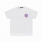 Ke231 P120 顶级版本 Chrome Hearts Ch 克罗心重工立体胶印绣花短袖背后贴布立体短袖 正确配置 市场最高版本 2025克罗心正品包装 原