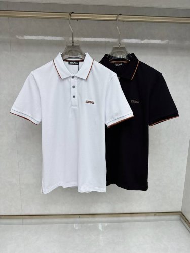 杰尼亚 2025Ss夏季新款 Logo男士翻领Polo衫！经典商务男款，高端男装的天花板级别的商务男款！简约时尚大气不失优雅，单穿内搭体面过人，品质控 细节控的
