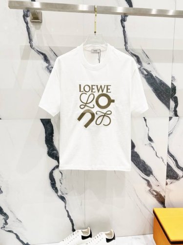 Loewe 罗意威 320克圆领短袖T恤 Loe联名On合作刺绣大Logo标识 官方同步 1:1原版开模 时尚个性 百搭潮流 纯原品质 原版洗水面料 吊牌 领标