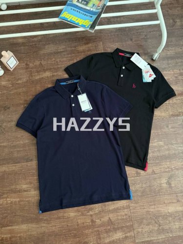 hazzys哈吉斯25夏季新配色哈狗刺绣新疆棉半袖翻领Polo衫短袖T恤 官W同步在售款 售价1170+ 销量超高 5联吊卡！品质硬货！面料到细节无可挑剔！专柜