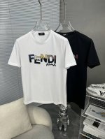 fendi芬迪 2025Ss春夏高品质丝光棉短袖T恤 M-6Xl可穿至230斤 顶级原单品质，当下最新工艺要求，顶级订单要求车线做工，超级好搭配，顶级定制，搭配