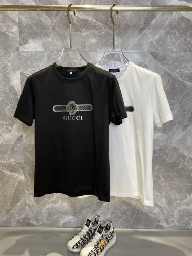 Gucci古奇 2025Ss春夏高品质丝光棉短袖T恤 M-6Xl可穿至230斤 顶级原单品质 当下最新工艺要求 顶级订单要求车线做工 超级好搭配 顶级定制 搭配