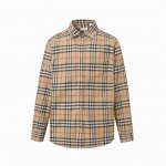 p150 burberry/巴宝莉 格子经典元素新款条纹长袖衬衫Bbr品牌最具代表性条纹元素衬衣 专柜销量第一款 格纹对位 纱线定织定染 门襟 袖口为隐形织带