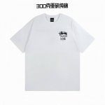 重磅版本 斯图西Stussy新款Tough Gear字母印花情侣圆领短袖T恤 颜色：白色 尺码：M L Xl 面料：重磅300G纯棉新疆长绒棉 工艺：紧密赛洛纺