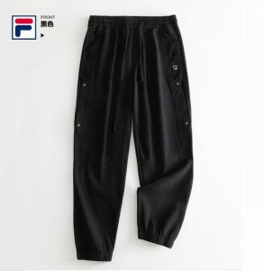 上新 P160 【Fila斐乐 2025春秋高品质刺绣新疆棉水洗立体袋休闲工装裤】 ◆采用新疆棉（100%棉）水洗面料，立体裁剪，大工装口装，上身潮流有型，重工