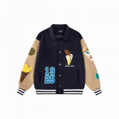 款号S17 Fendi 24Ss明星同款棒球服 面料采用700克龙凤尼料 独立的刺绣工艺 每个Logo都非常立体标 原版开模1:1还原，辅料齐全 M L Xl