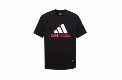 2421款 新款 官网走秀款Adidas&Balenciaga联名 280克双纱面料.360克双纱螺纹.印花采用顶级活性环保染料.不易掉色.宽松版本.男女同款