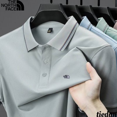 北面The North Face夏季新款，男女同款丝光高弹六角珠地短袖小Logo刺绣polo衫，男士T恤！ 至今为止最为喜欢的一款polo！ 非常爆的爆款，现货