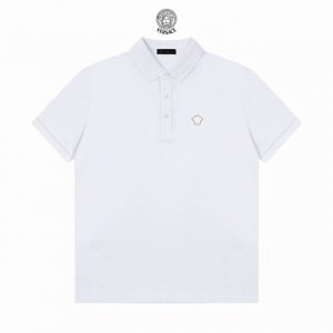 Versace 范思哲经典Logo 精美polo衫 升级，灵感源自八十年代复古 原版面料 官方同款 定制 同缸染面料 手感非常舒服 春夏最新砖柜同步 时尚又个性