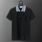 Gicci 古驰 新款高品质翻领polo衫，金属Logo扣子，做工精致，官网同步，时尚百搭M-3Xl