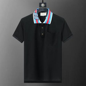 Gicci 古驰 新款高品质翻领polo衫，金属Logo扣子，做工精致，官网同步，时尚百搭M-3Xl